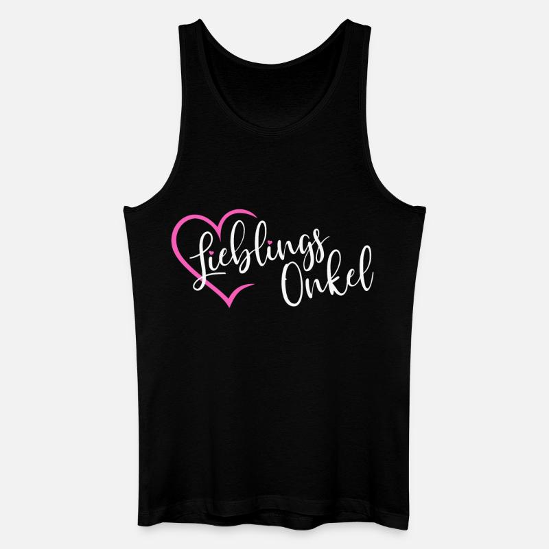 Lieblingsonkel - Männer Bio Tank Top - Schwarz