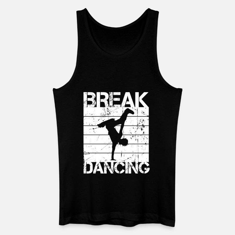 Breakdancing - Männer Bio Tank Top - Schwarz