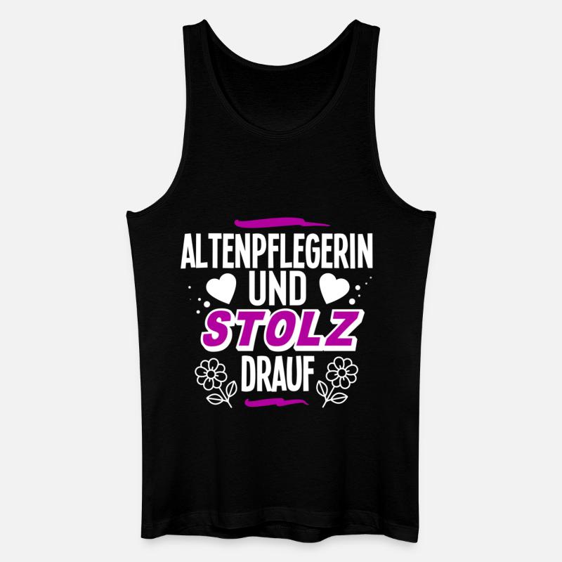 Altenpflegerin - Männer Bio Tank Top - Schwarz