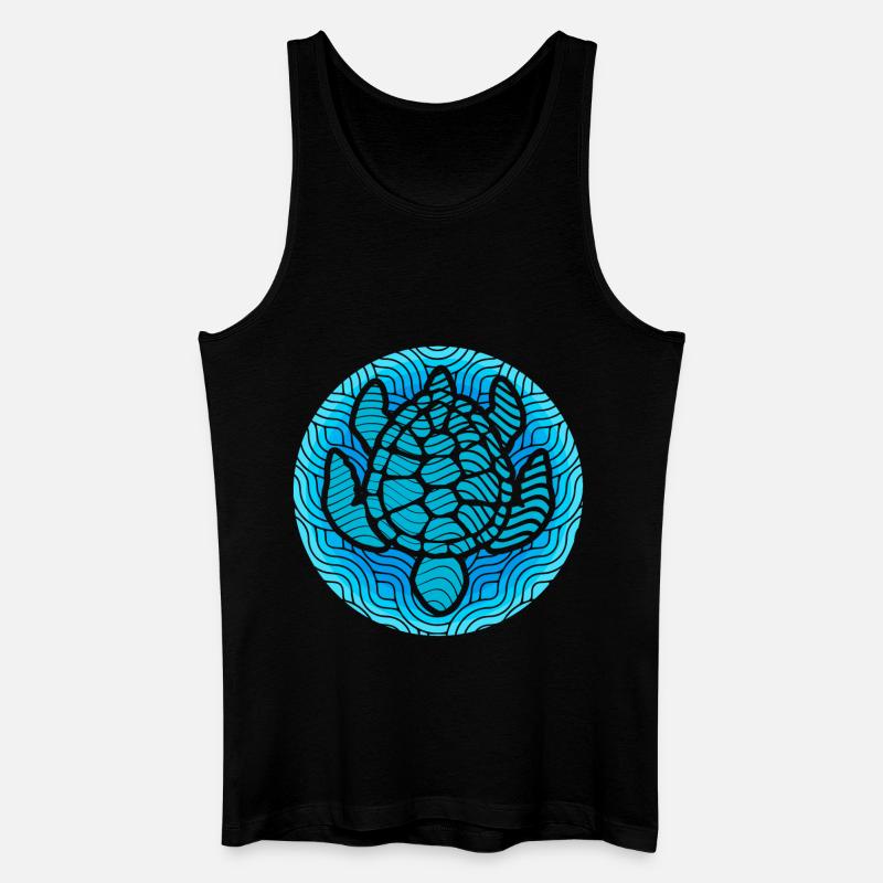 Schildkröte - Männer Bio Tank Top - Schwarz