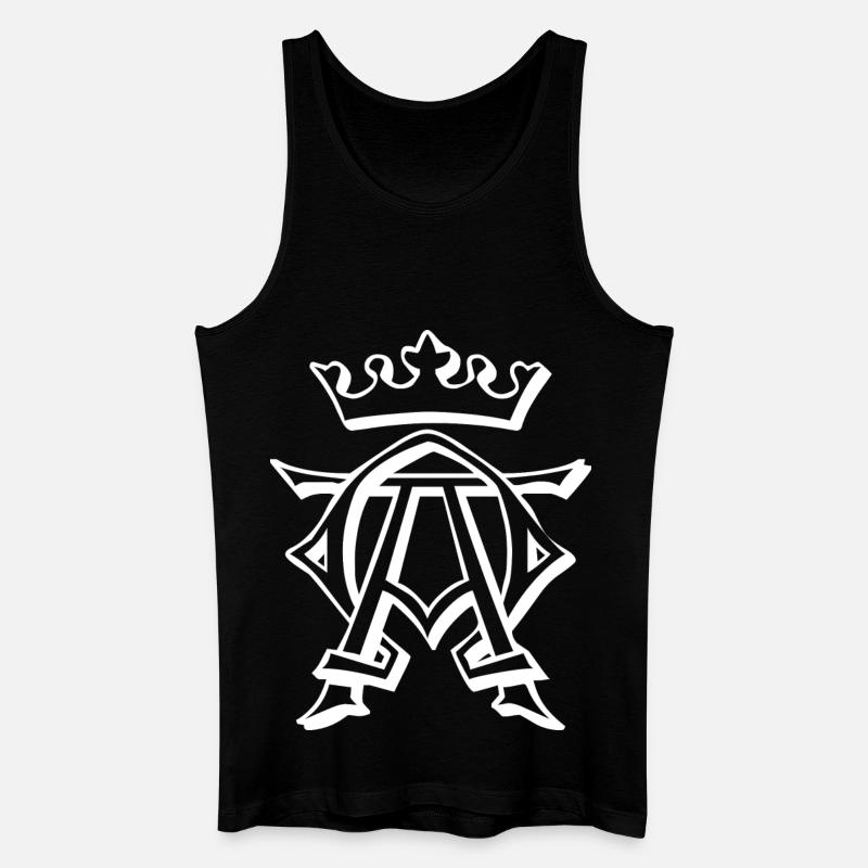 King, Krone, König - Männer Bio Tank Top - Schwarz