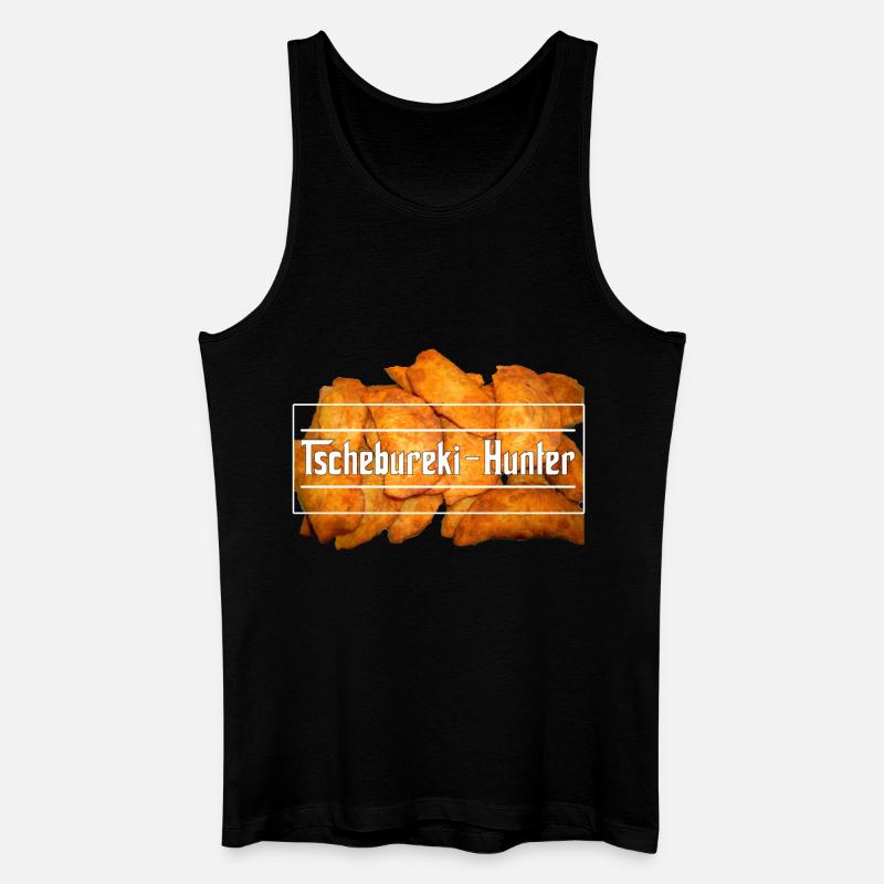 Tschebureki-Hunter - Männer Bio Tank Top - Schwarz