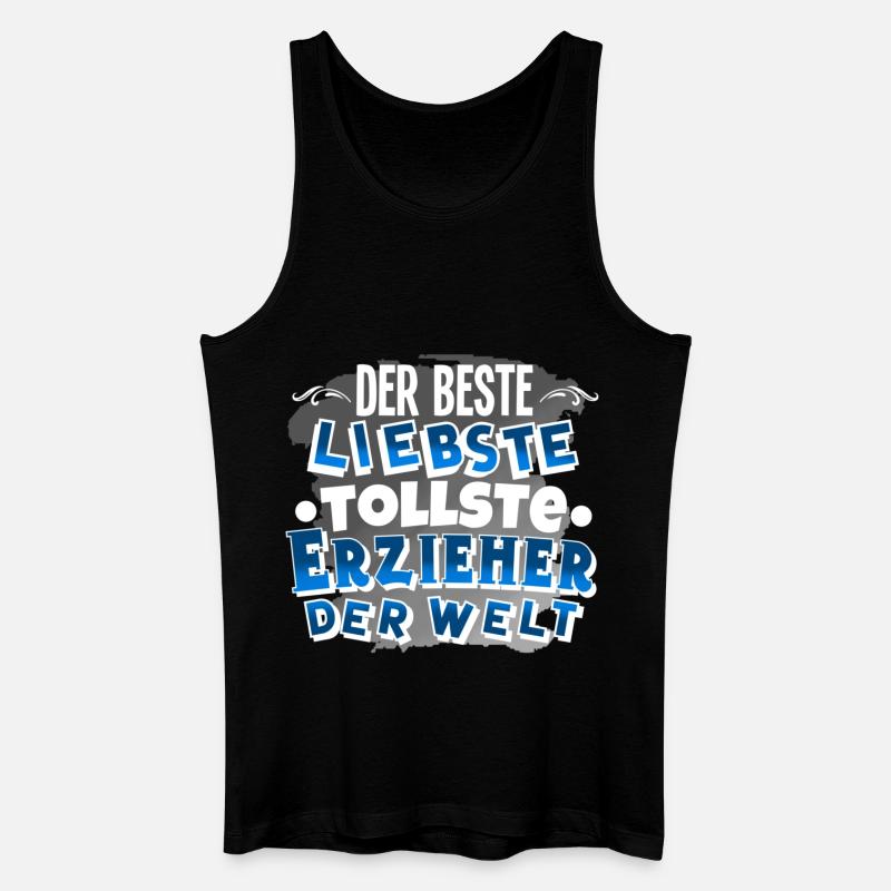 Erzieher - Männer Bio Tank Top - Schwarz