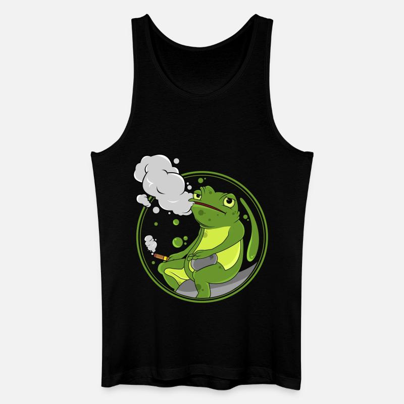 Frosch Zigarre - Männer Bio Tank Top - Schwarz