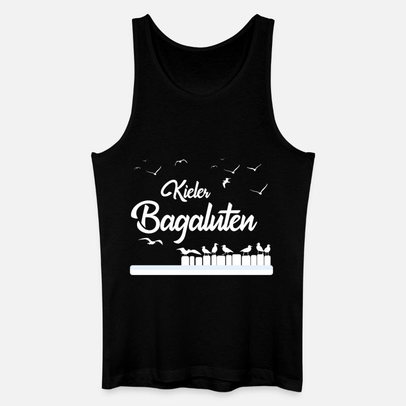 Kieler Bagaluten - Männer Bio Tank Top - Schwarz
