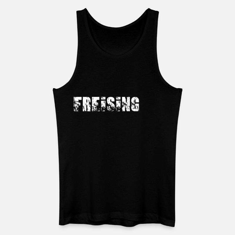 Freising - Männer Bio Tank Top - Schwarz