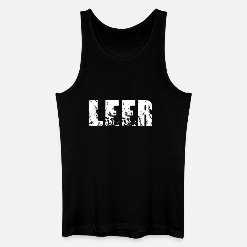Leer - Männer Bio Tank Top - Schwarz
