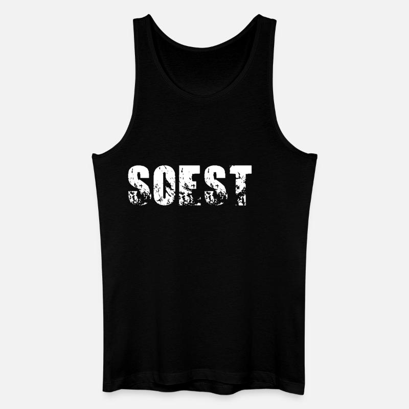Soest - Männer Bio Tank Top - Schwarz