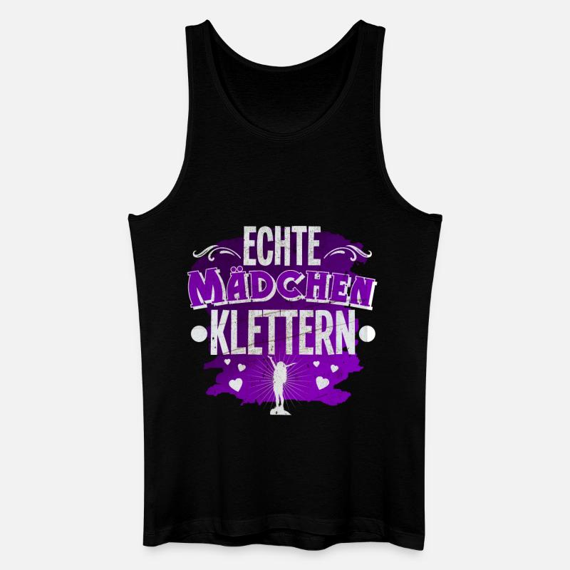 Klettern - Männer Bio Tank Top - Schwarz