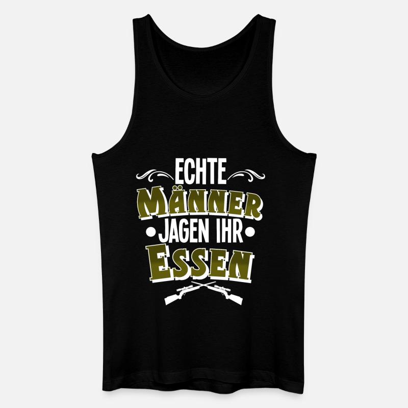 Jäger Jagen - Männer Bio Tank Top - Schwarz
