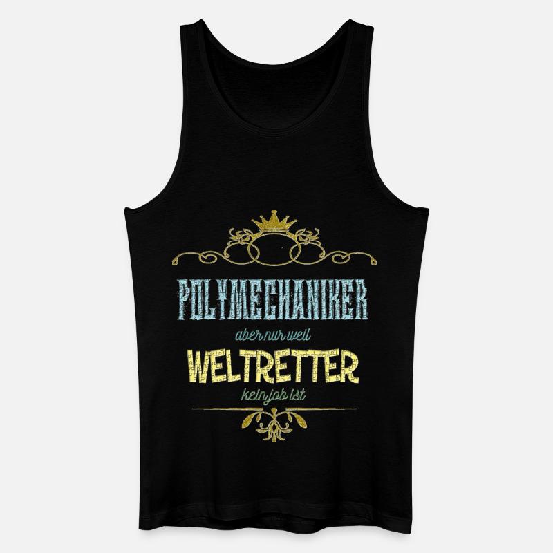 Polymechaniker Weltretter - Männer Bio Tank Top - Schwarz