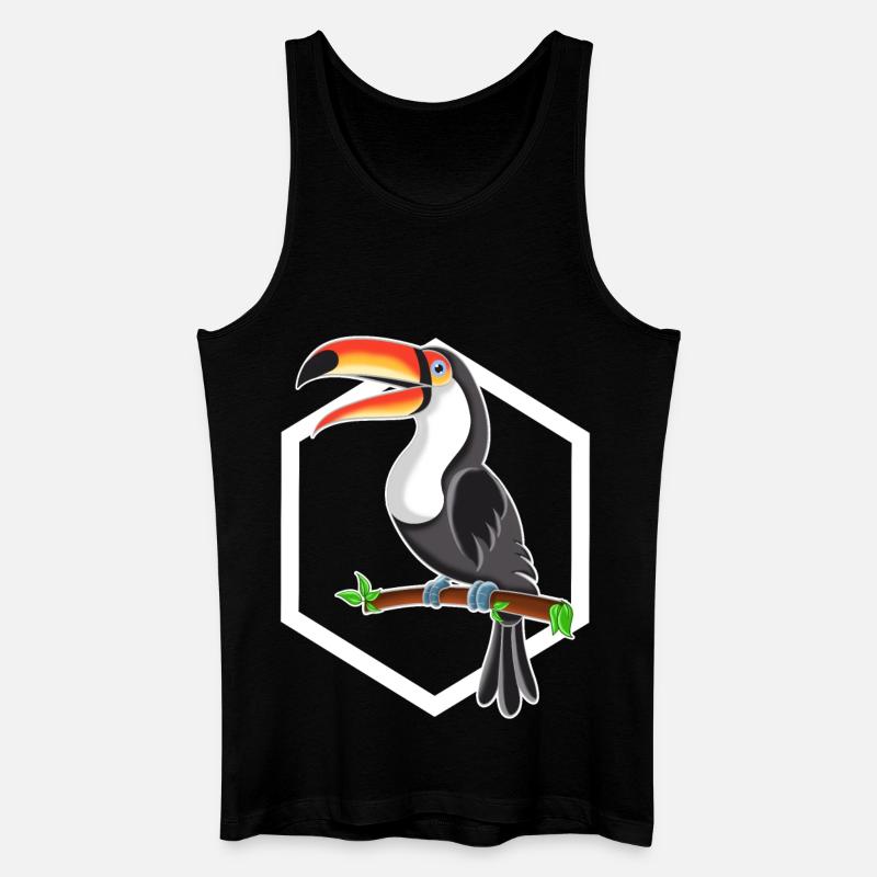 Tukan - Männer Bio Tank Top - Schwarz