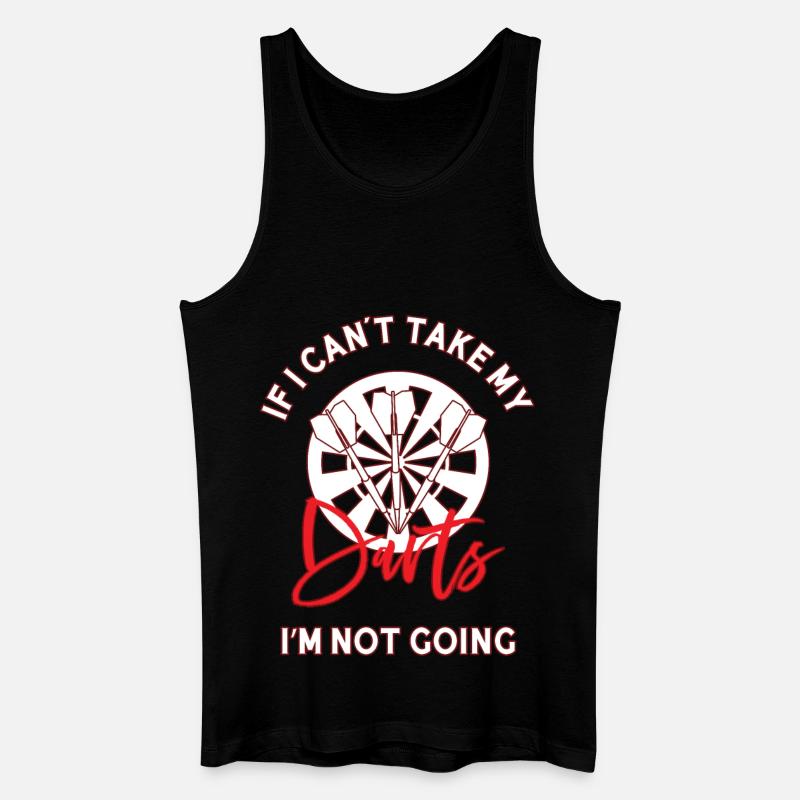 If I Can't Take My Darts - Männer Bio Tank Top - Schwarz