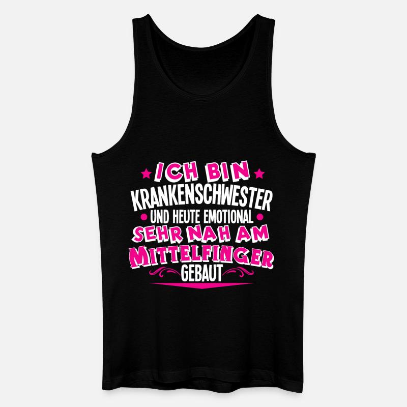 Krankenschwester - Männer Bio Tank Top - Schwarz