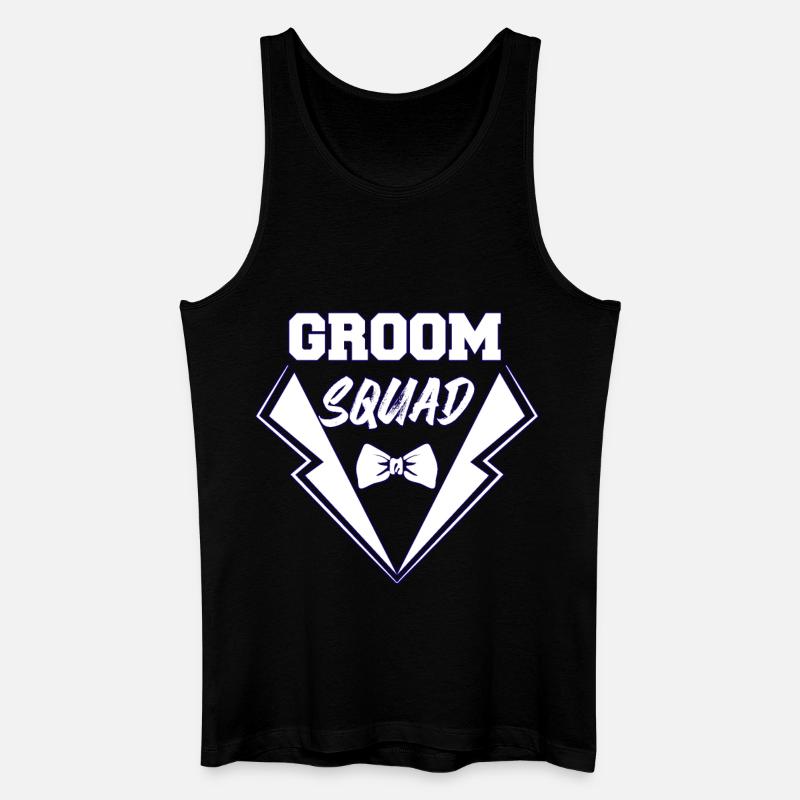 Bräutigam - Männer Bio Tank Top - Schwarz