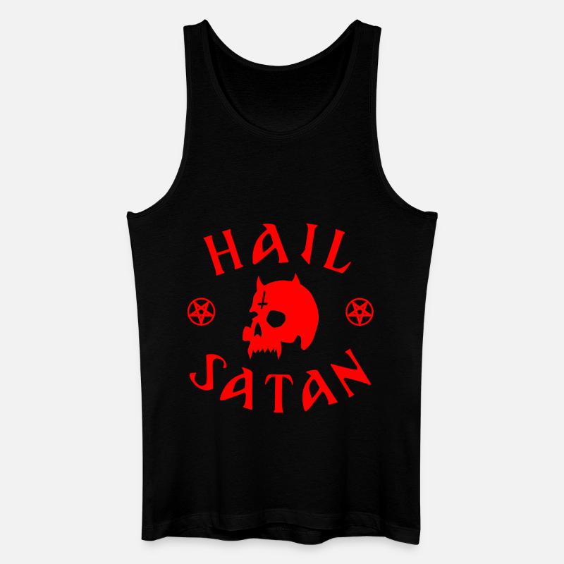 Hail Satan - Männer Bio Tank Top - Schwarz