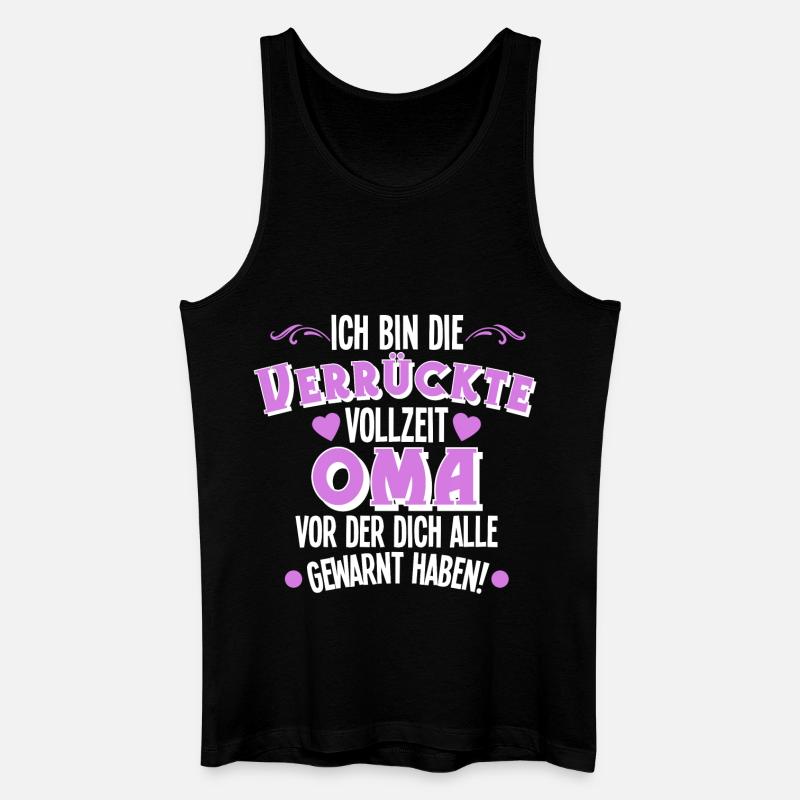 Oma - Männer Bio Tank Top - Schwarz