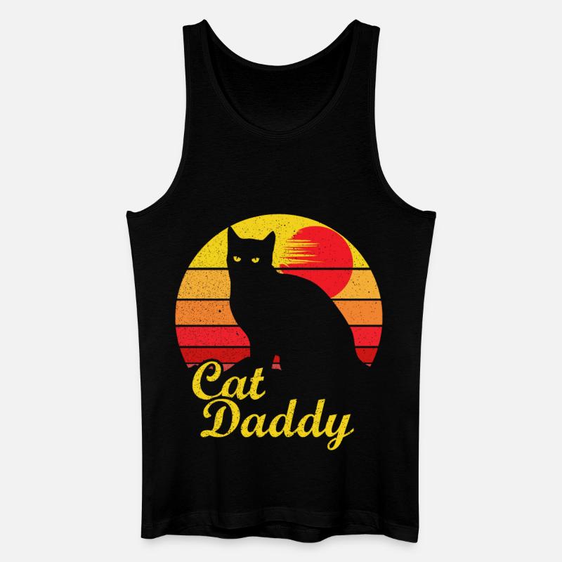Cat Daddy Best Cat Dad - Débardeur bio Homme - noir