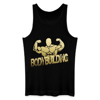 Body Building - Männer Bio Tank Top - Schwarz - Vorne