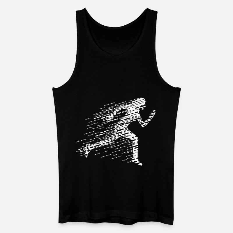 Sprinterin - Männer Bio Tank Top - Schwarz