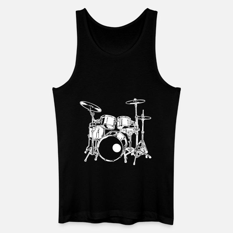 Rock Musik - Männer Bio Tank Top - Schwarz