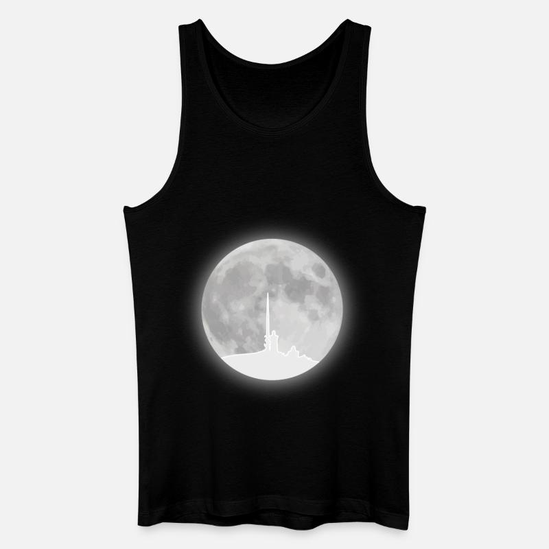 Brocken Vollmond Harz - Männer Bio Tank Top - Schwarz