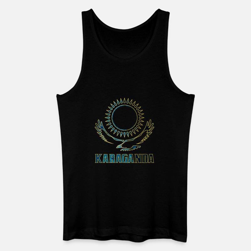 Karaganda Kasachstan Geschenk - Männer Bio Tank Top - Schwarz