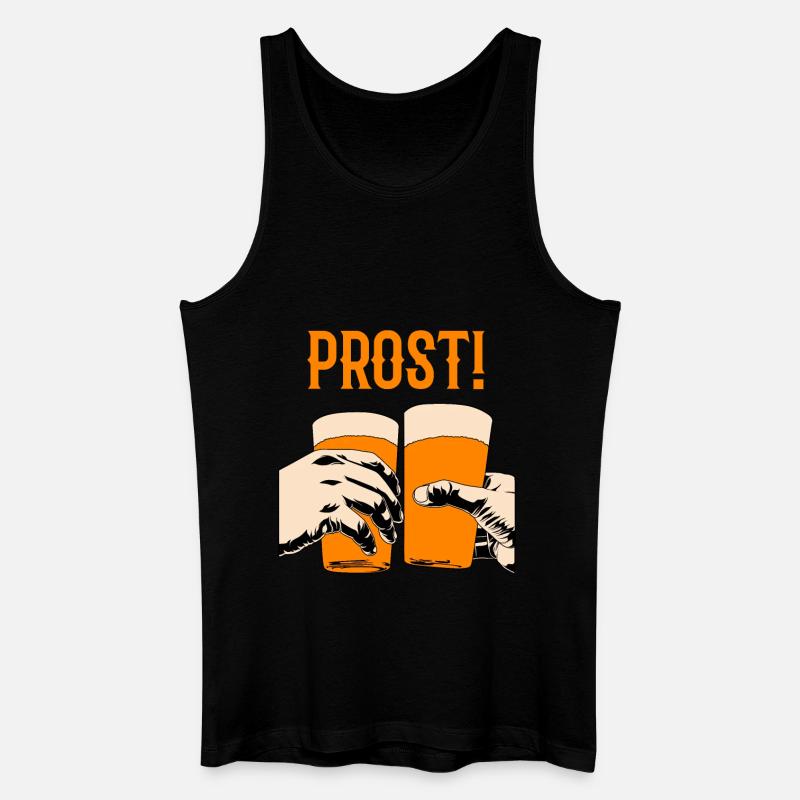 Trinkspruch - Männer Bio Tank Top - Schwarz