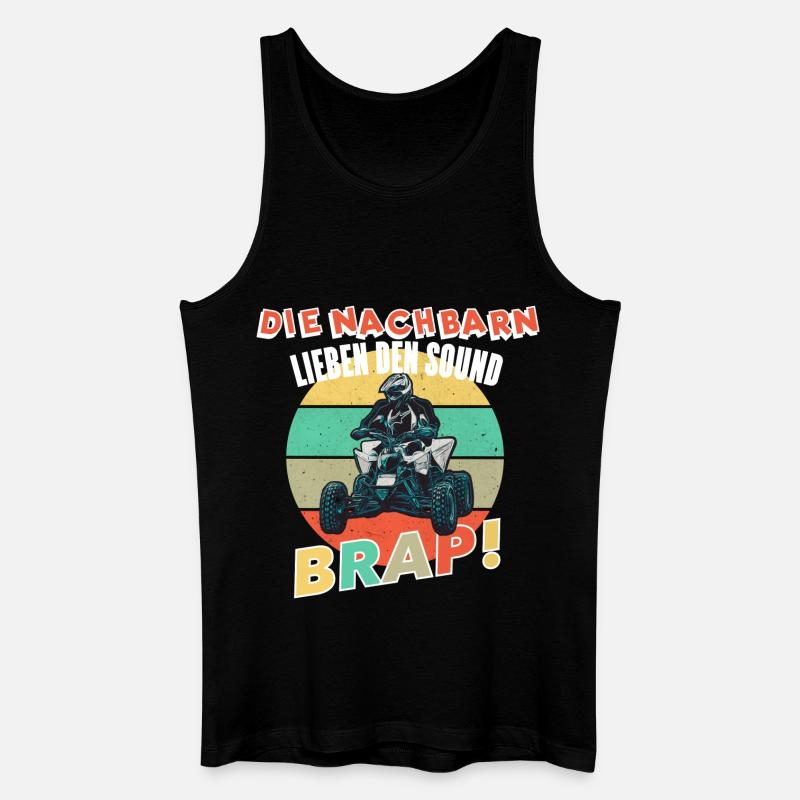 Quad Lustiger Spruch - Männer Bio Tank Top - Schwarz