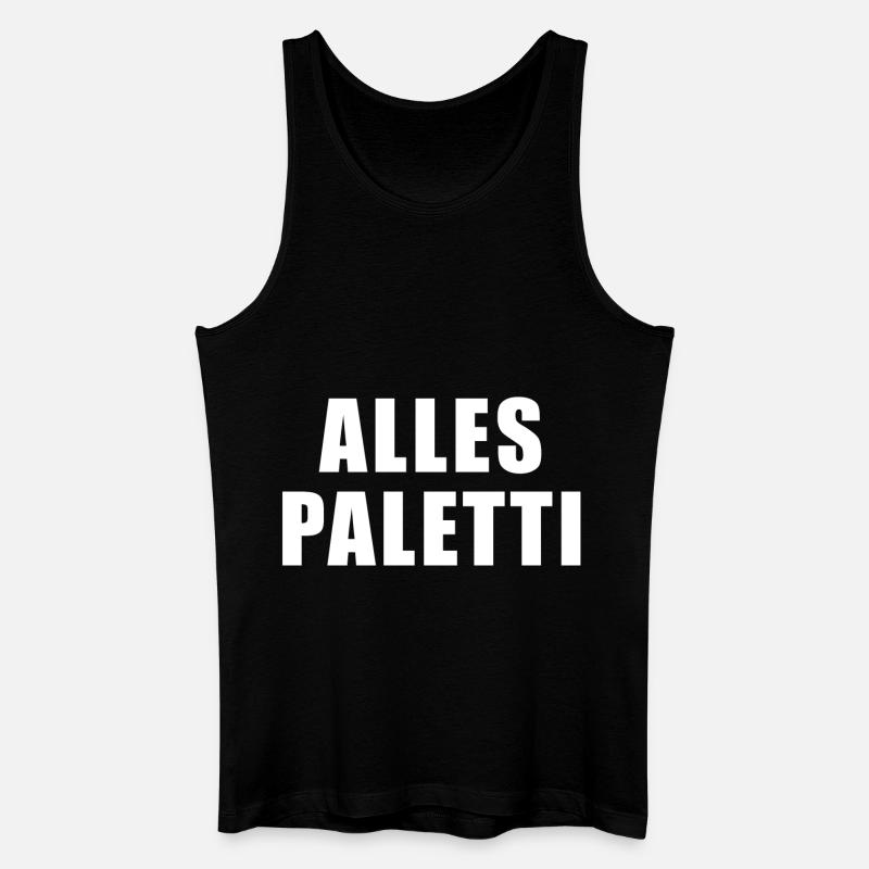 Alles Paletti - Männer Bio Tank Top - Schwarz