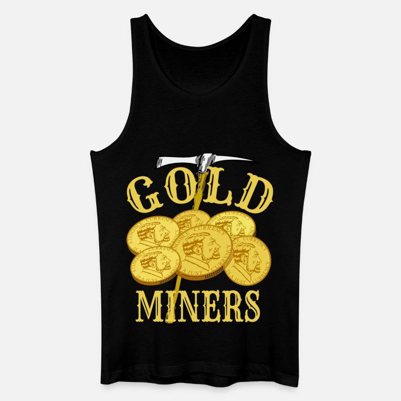 Goldgräber - Männer Bio Tank Top - Schwarz