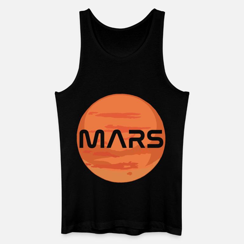 Planet Mars - Männer Bio Tank Top - Schwarz