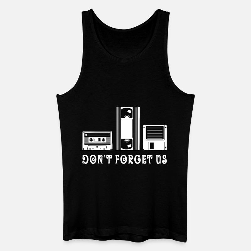 Oldschool Technik - Männer Bio Tank Top - Schwarz