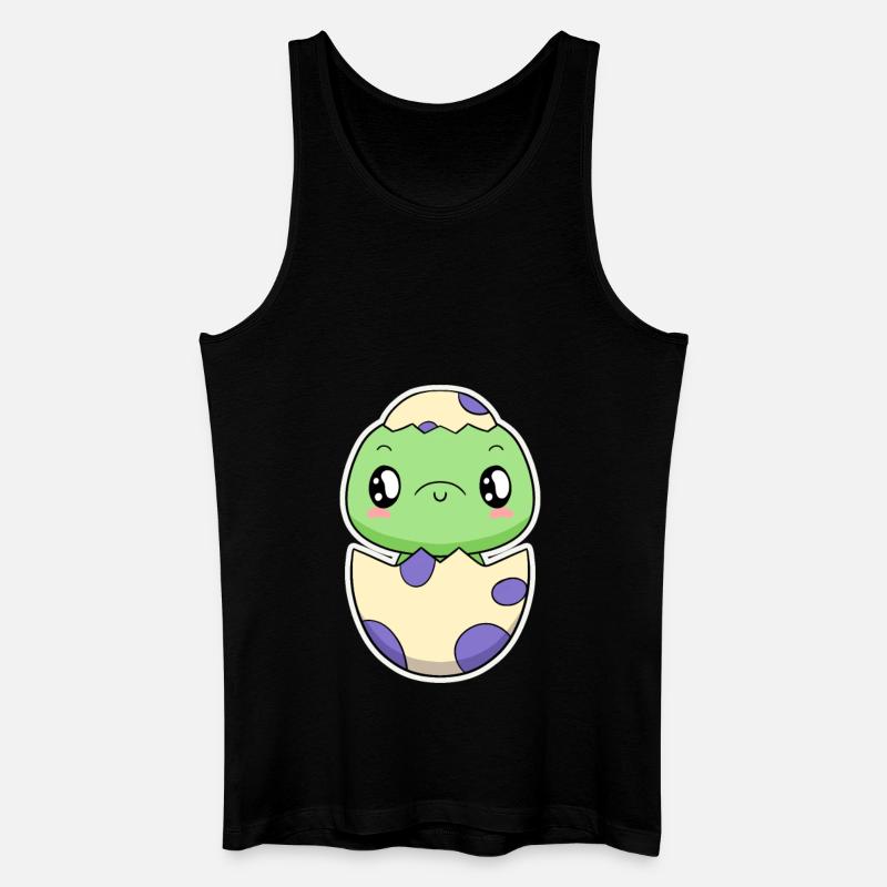 Small dinosaur from the egg - Men’s Organic Tank Top - black