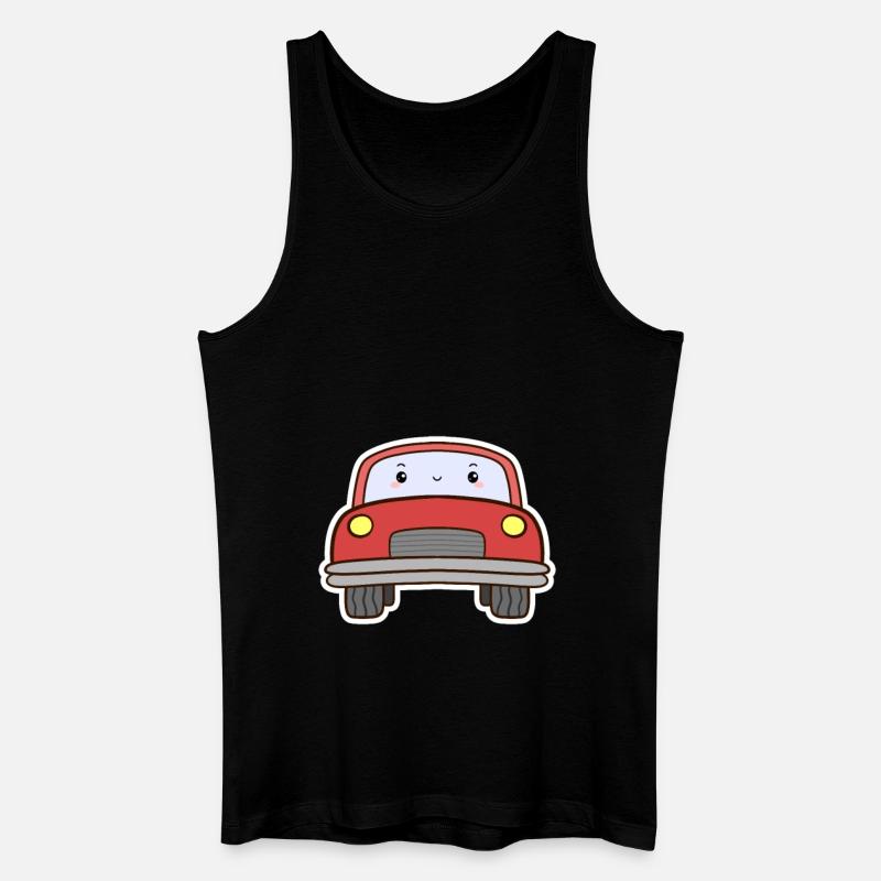 Auto Cartoon - Männer Bio Tank Top - Schwarz