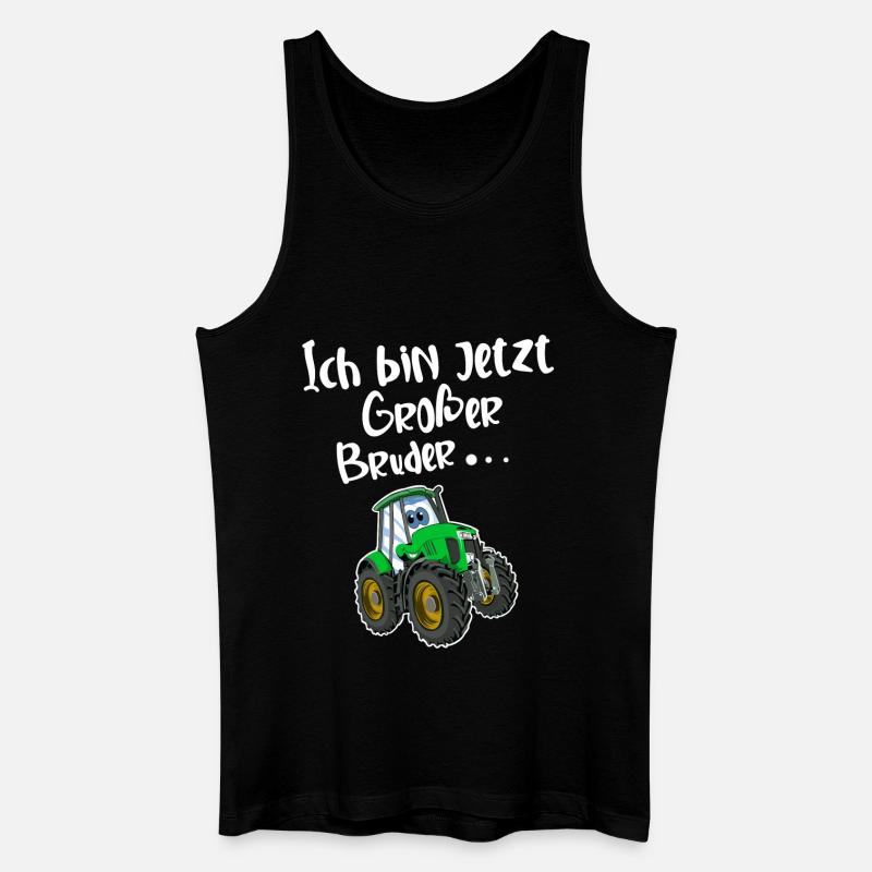 Ich Bin Jetzt Großer Bruder - Männer Bio Tank Top - Schwarz