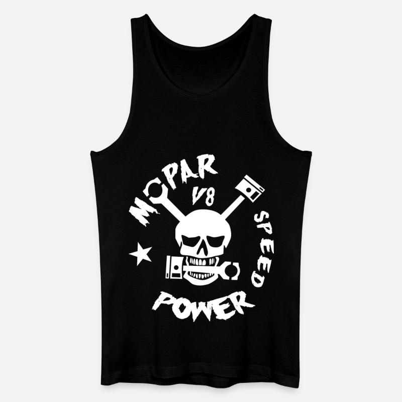 Mopar V8 Power - Männer Bio Tank Top - Schwarz