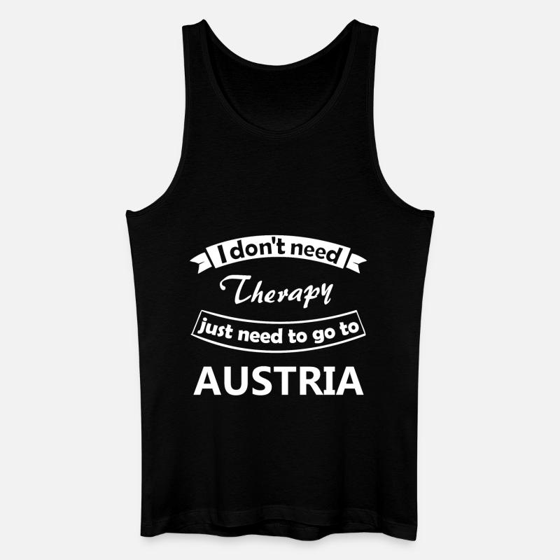 Österreich - Männer Bio Tank Top - Schwarz