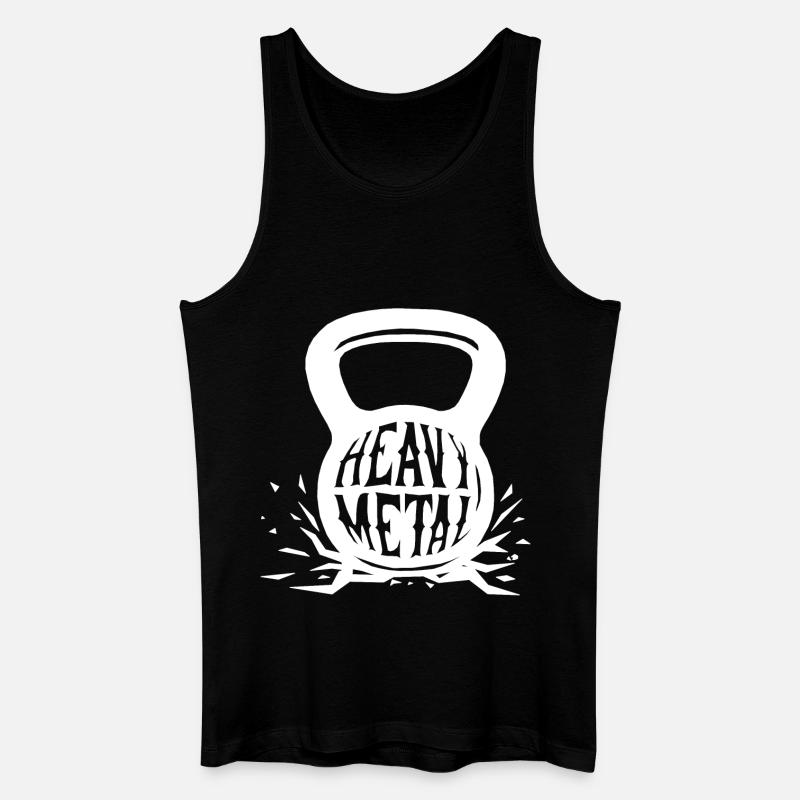Heavy Metal - Männer Bio Tank Top - Schwarz