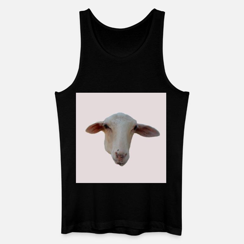 Schaf - Männer Bio Tank Top - Schwarz