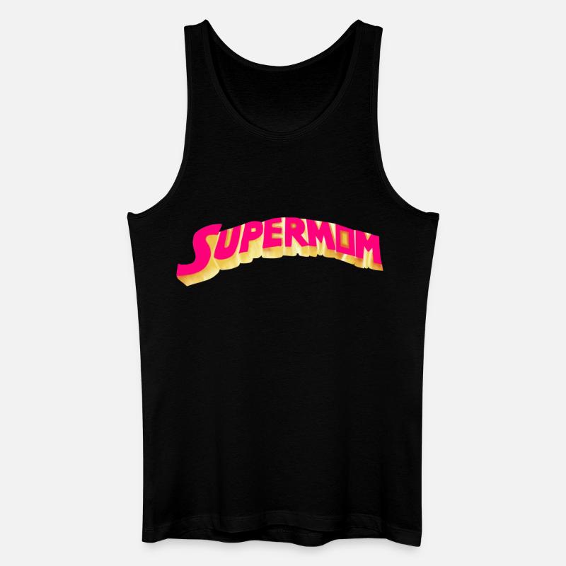 Supermutter - Heldin - Männer Bio Tank Top - Schwarz