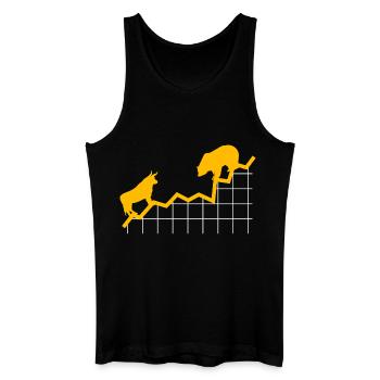 Aktien ETF Börse Rendite Trader Geld Freiheit Inv - Männer Bio Tank Top - Schwarz - Vorne