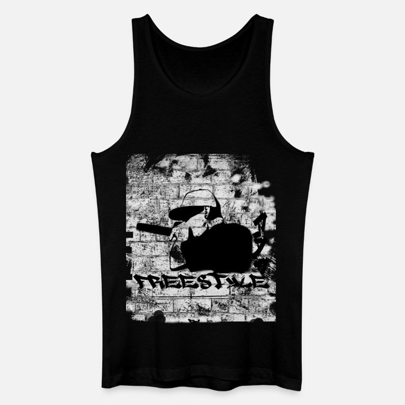 FREESTYLE RAP - Männer Bio Tank Top - Schwarz