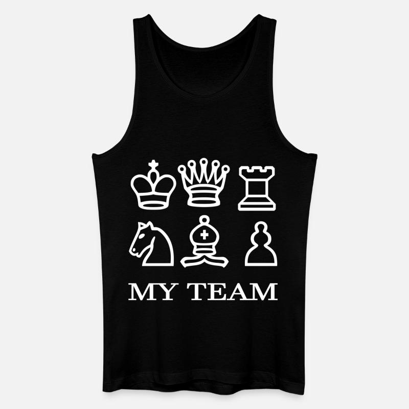 Schach - Männer Bio Tank Top - Schwarz