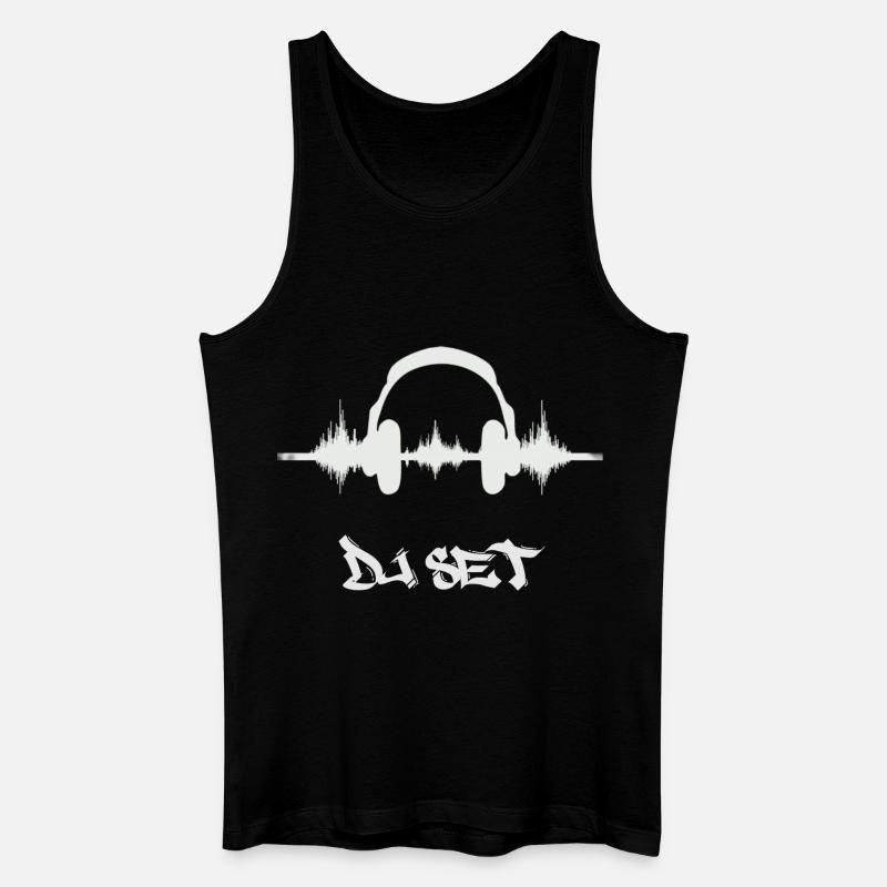 Der DJ - Männer Bio Tank Top - Schwarz