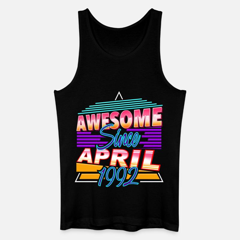 April 1992 - Männer Bio Tank Top - Schwarz