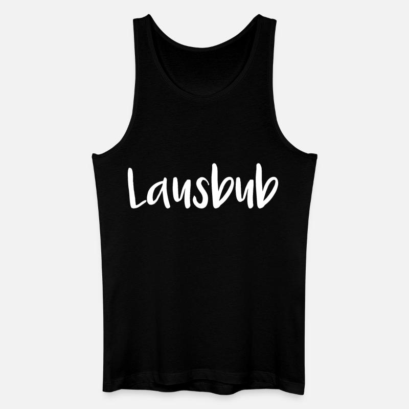 Lausbub - Männer Bio Tank Top - Schwarz