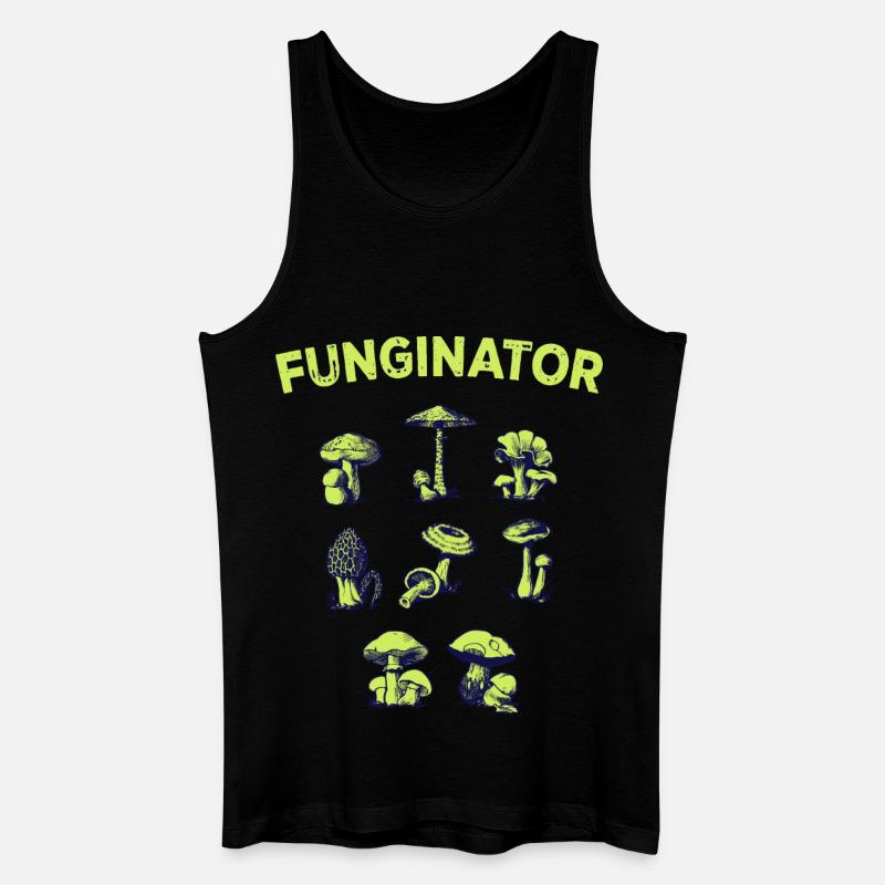 Fonginateur Champignons Champignons Champignons Cuedeur champignons - Débardeur bio Homme - noir