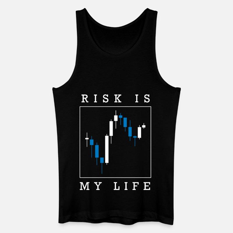 Trading Forex d’actions day trader - Débardeur bio Homme - noir