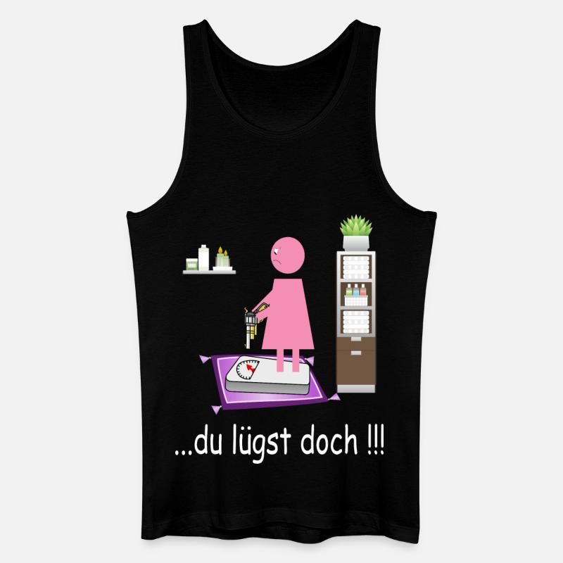 Lustiges Badezimmer Bild - Männer Bio Tank Top - Schwarz